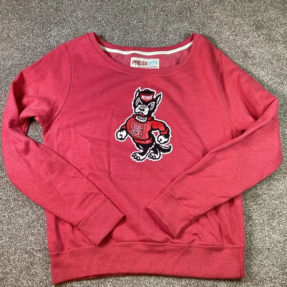 Women’s NC State Wolfpack Press Box Crewneck Sweatshirt - Picture 1 of 5